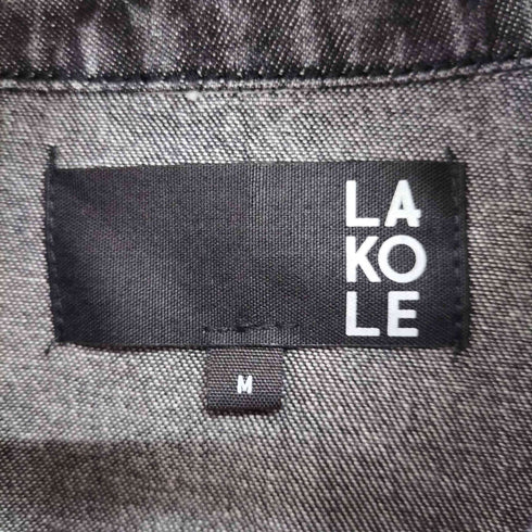 ラコレ LAKOLE ウォッシュド加工 デニムシャツ メンズ JPN:M